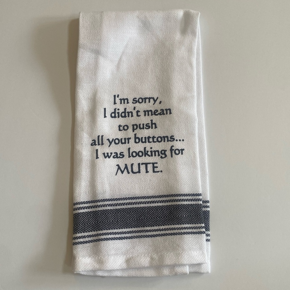 All occasion funny kitchen towel 24x16 NEW with tags